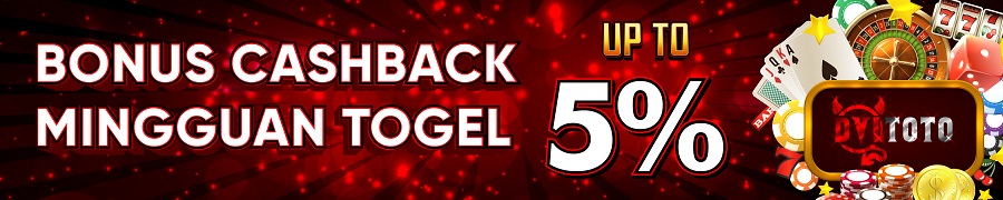 Bonus CashBack Mingguan Togel